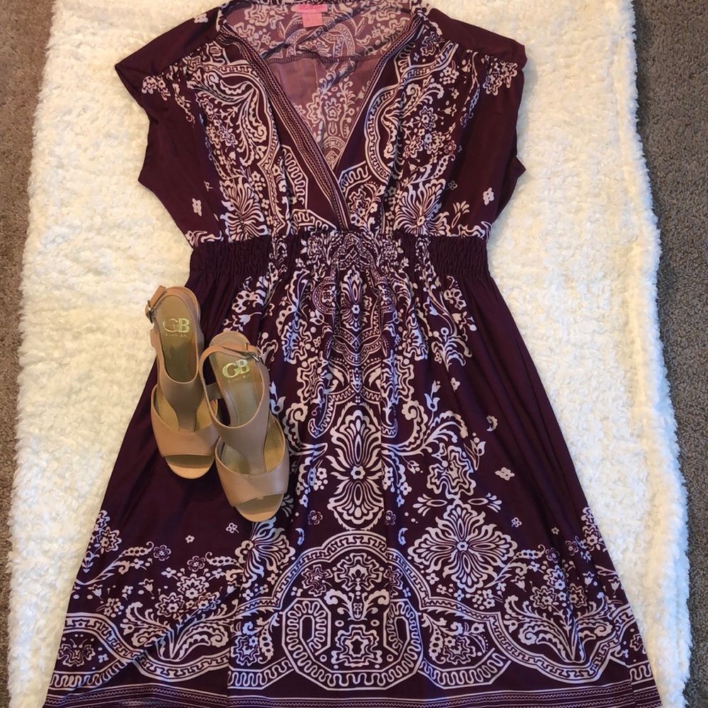 Awesome burgundy dress